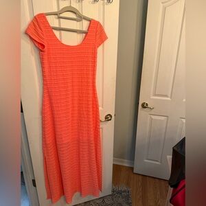 Lilly Pulitzer Ramsey Coral Maxi Dress L